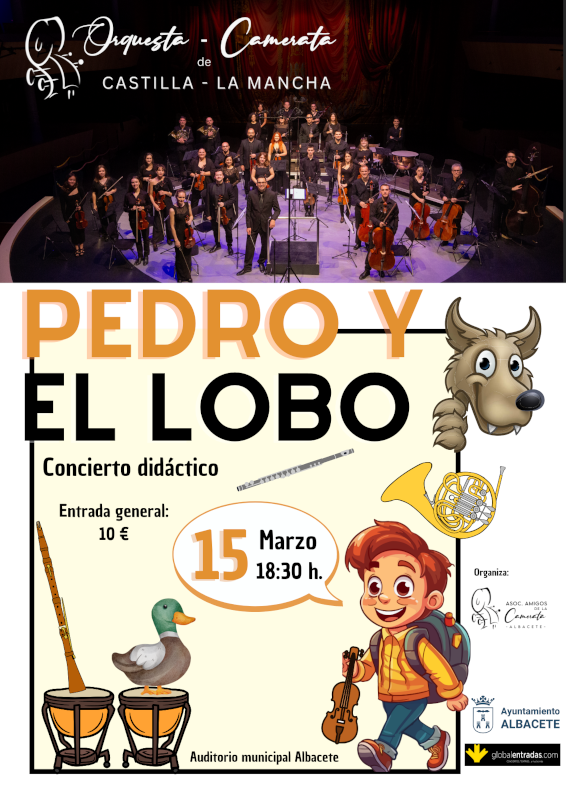 Concierto didáctico Pedro y el Lobo